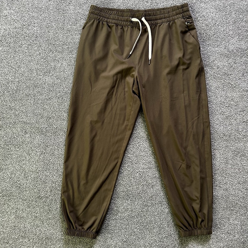 Vuori Women's Weekend Jogger Style 422 Large Olive Green Cropped 25" Inseam